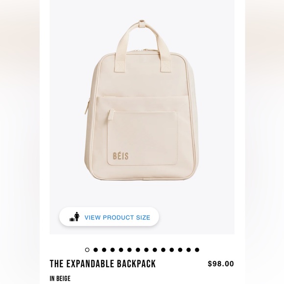 BEIS Bags Beis Expandable Backpack Poshmark